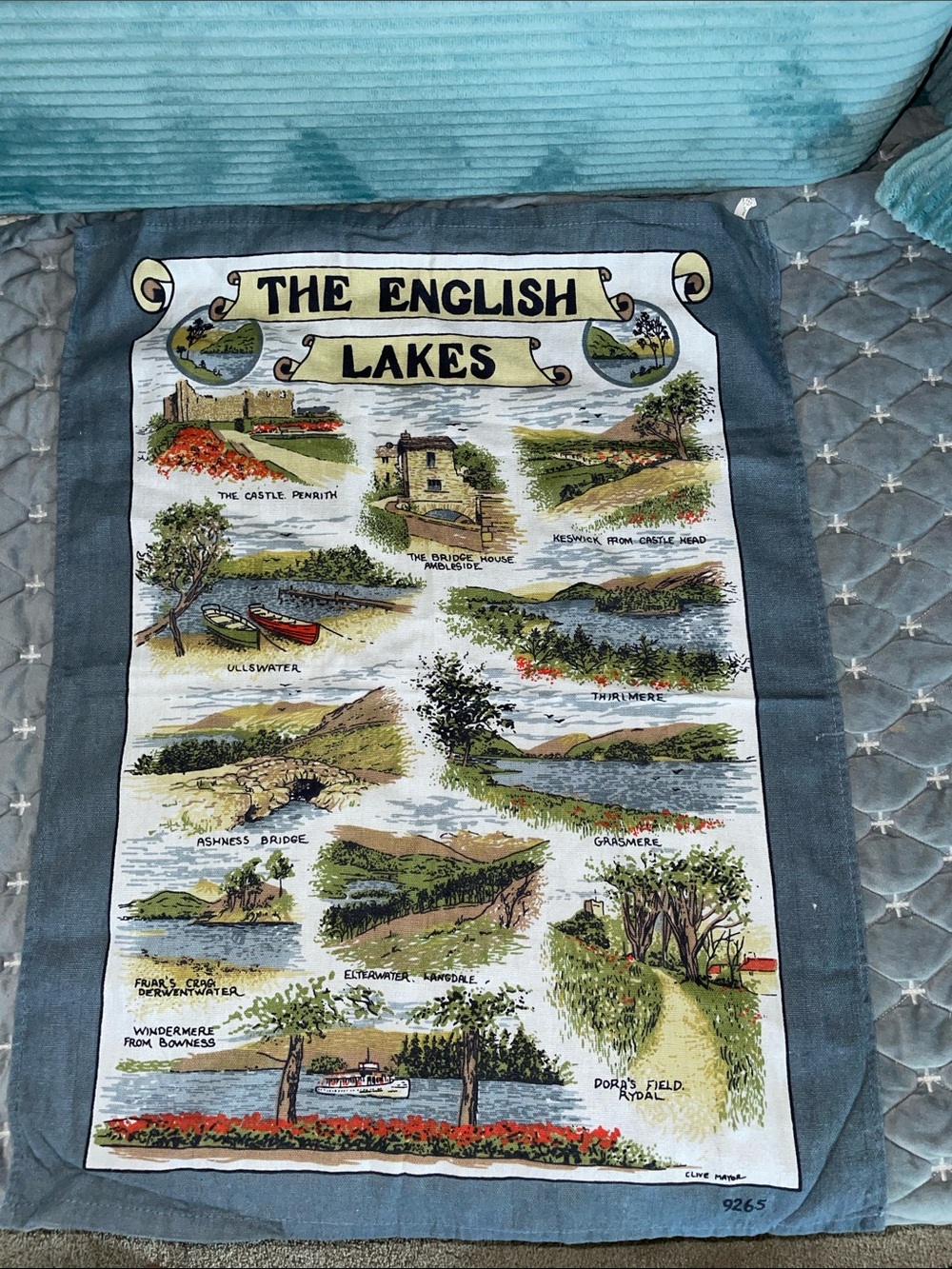 The English Lakes Scenic Linen Tea Towel - 19” x 25”